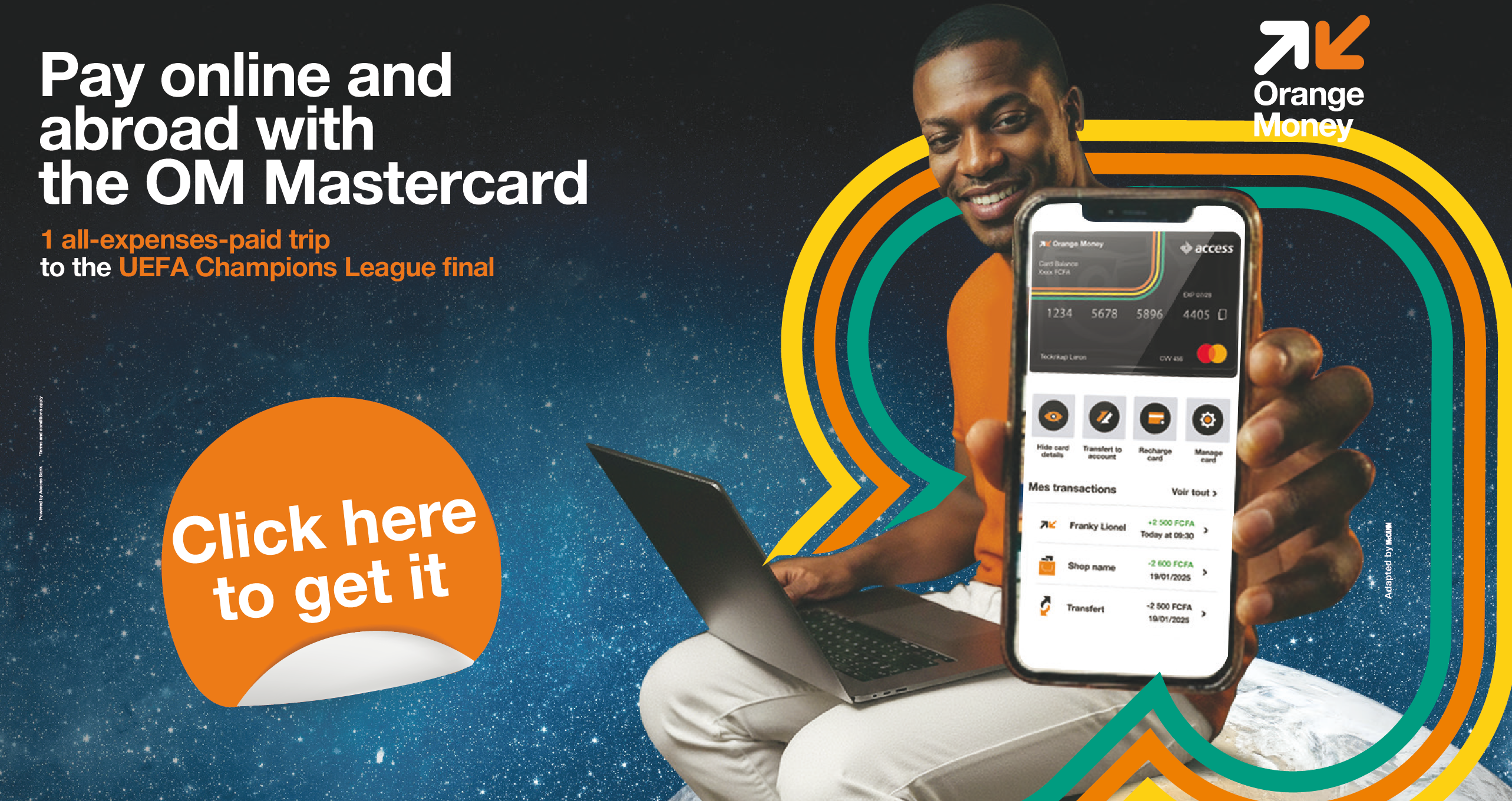 OM Mastercard VF - Payez à l'international avec la carte virtuelle OM Mastercard